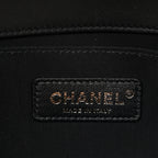 Lambskin Quilted Medium Boy Flap Black