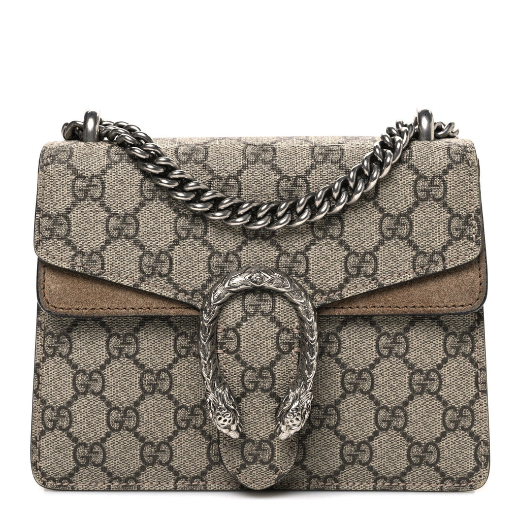 GG Supreme Monogram Mini Dionysus Shoulder Bag Taupe