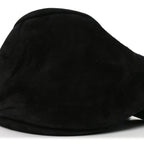 Suede Small Slouchy Banana Bag Black