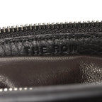 Grained Calfskin Small Slouchy Banana Bag Dark Brown