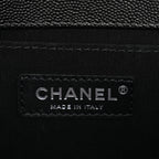 Caviar Quilted Medium Boy Flap Black