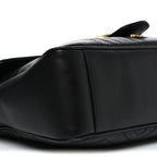 Calfskin Matelasse Medium GG Marmont Shoulder Bag Black