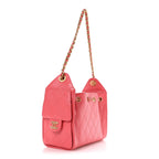 Caviar Quilted Mini Chanel 25 Handbag Coral
