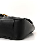Calfskin Matelasse Small GG Marmont Shoulder Bag Black