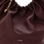 Buttery Nappa Lambskin Medium Squeeze Bag Dark Burgundy
