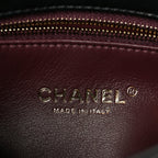 Lambskin Quilted Mini Trendy CC Dual Handle Flap Bag Black
