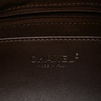Suede Calfskin Lambskin Quilted Maxi Hobo Dark Brown
