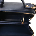 Caviar Quilted Medium CC Filigree Vanity Case Navy