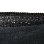 Grained Calfskin Large Slouchy Banana Bag Black