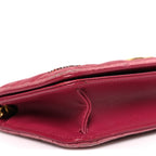 Velvet Matelasse Crystal Sequin Heart Embroidered GG Marmont Mini Bag Light Raspberry Rose