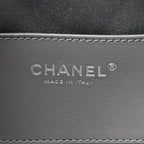 Metallic Caviar Quilted Mini Chanel 25 Handbag Anthracite