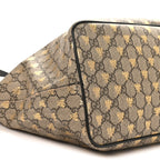 Soft GG Supreme Monogram Bees Medium Crossbody Tote Beige Oro Black