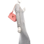 Suede Quilted Mini Chanel 25 Handbag Pink