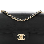 Lizard Mini Rectangular Flap Black