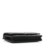 Caviar Quilted CC Turnlock Wallet On Chain WOC Black
