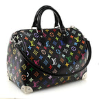 LV X TM Monogram Multicolor Speedy Soft 30 Black