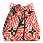 Monogram Giant Crafty NeoNoe MM Creme Rouge Black