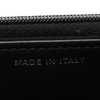 Lambskin Resin Quilted Wallet On Chain WOC Black
