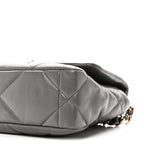 Lambskin Quilted Medium Chanel 19 Flap Grey