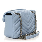Lambskin Matelasse Small GG Marmont Shoulder Bag Porcelain Light Blue