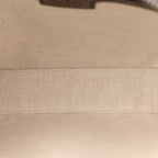 GG Supreme Monogram Textured Dollar Calfskin Web Ophidia Wristlet Shoulder Bag Beige Ebony New Acero