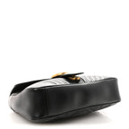 Calfskin Matelasse Medium GG Marmont Shoulder Bag Black
