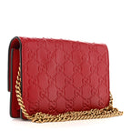 Guccissima Mini Cherry Chain Bag Hibiscus Red