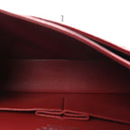 Caviar Quilted Medium Double Flap Burgundy