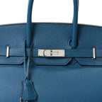 Togo Birkin 35 Bleu Izmir