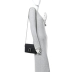 Calfskin Mini Dionysus Chain Wallet Black