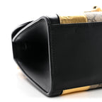 GG Supreme Monogram Small Osiride Top Handle Bag Black Gold