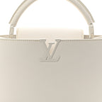 Taurillon Capucines East West MM Optic White