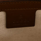 GG Supreme Monogram Azalea Calfskin Small Horsebit 1955 Top Handle Bag Beige Ebony Brown Sugar