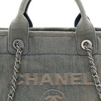 Denim Small Deauville Tote Light Blue