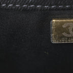Washed Denim Quilted Mini Chanel 25 Handbag Black
