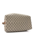 GG Icon Monogram Padlock Shoulder Bag Beige Dark Brown