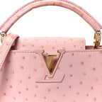 Ostrich Capucines Mini Pink