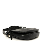 Shiny Nappa Calfskin Paseo Satchel Black