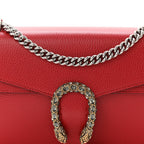 Dollar Calfskin Swarovski Crystal Small Dionysus Shoulder Bag Hibiscus Red