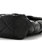 Goatskin Quilted Maxi Chanel 19 Flap Black