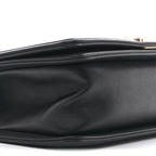 Calfskin Braided Medium Boy Flap Black