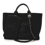 Mixed Fibers Small Deauville Tote Black