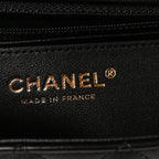 Lambskin Quilted Mini Rectangular Flap Black