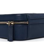 Caviar Quilted Medium CC Filigree Vanity Case Navy