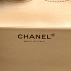 Suede Calfskin Small Souplissimo Maxi Flap Dark Beige
