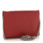 Calfskin Mini Dionysus Chain Wallet Hibiscus Red