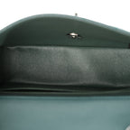 Caviar Quilted Mini Rectangular Flap Dark Turquoise