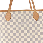 Damier Azur Neo Neverfull MM Rose Ballerine