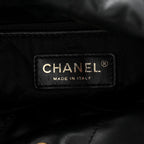 Shiny Calfskin Quilted Small Chanel 22 Black