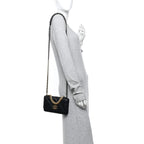 Lambskin Quilted Chanel 19 Wallet On Chain WOC Black